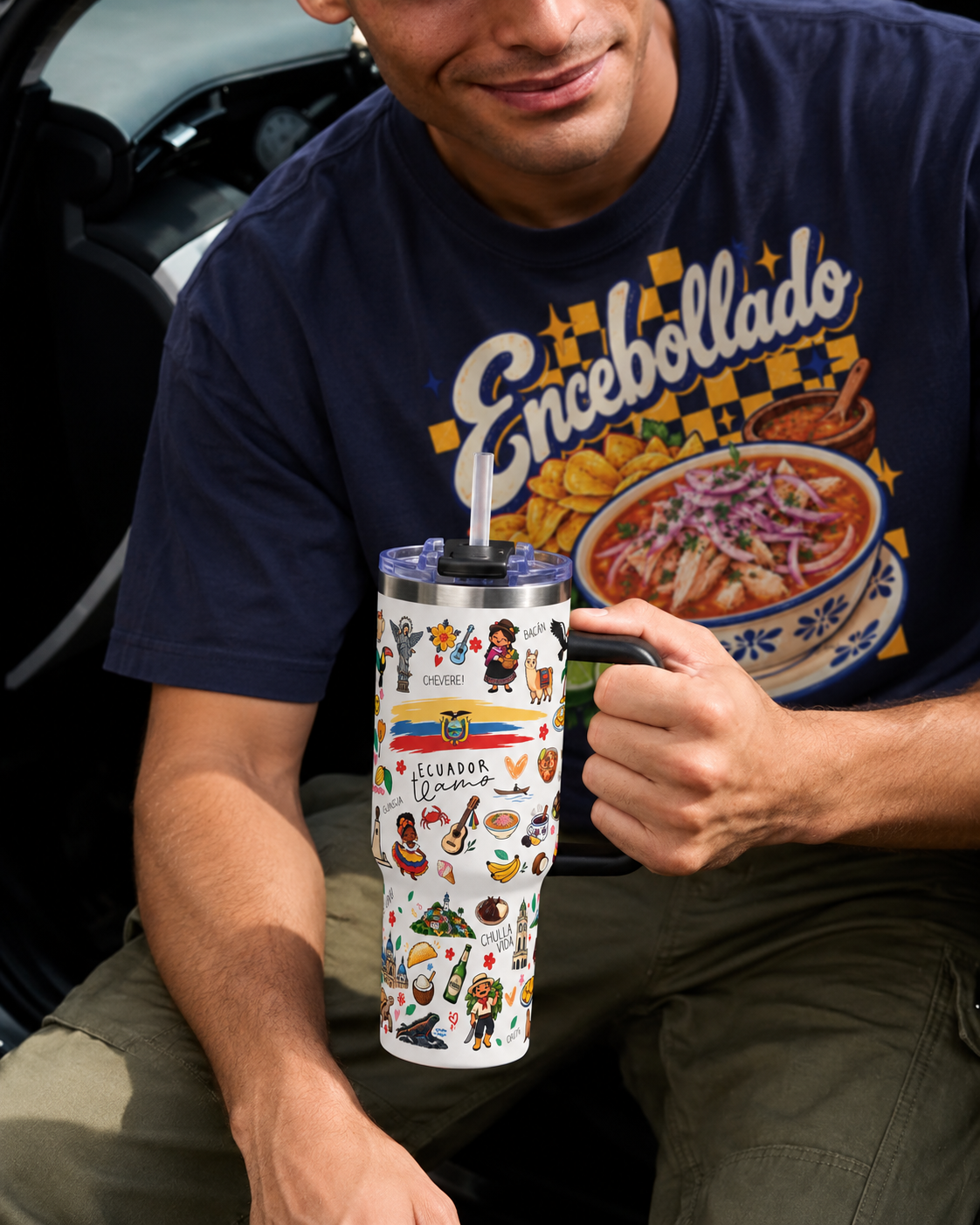 Ecuador Te Amo Tumbler, 40oz Vacuum Thermal