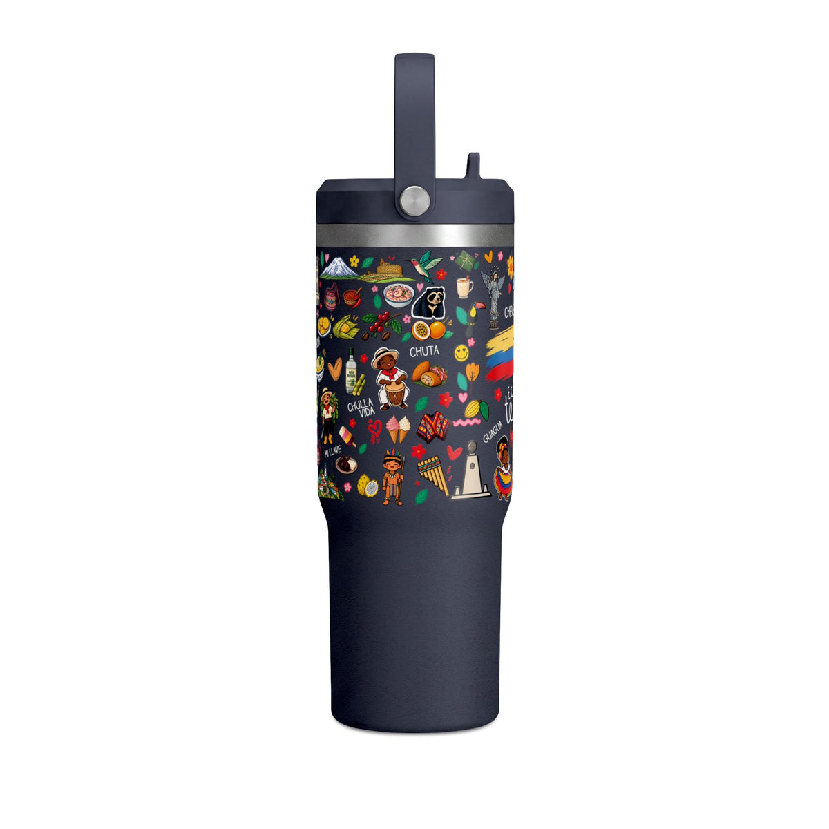 Ecuador Travel Adventure Tumbler – 32oz Insulated Stainless Steel Cup