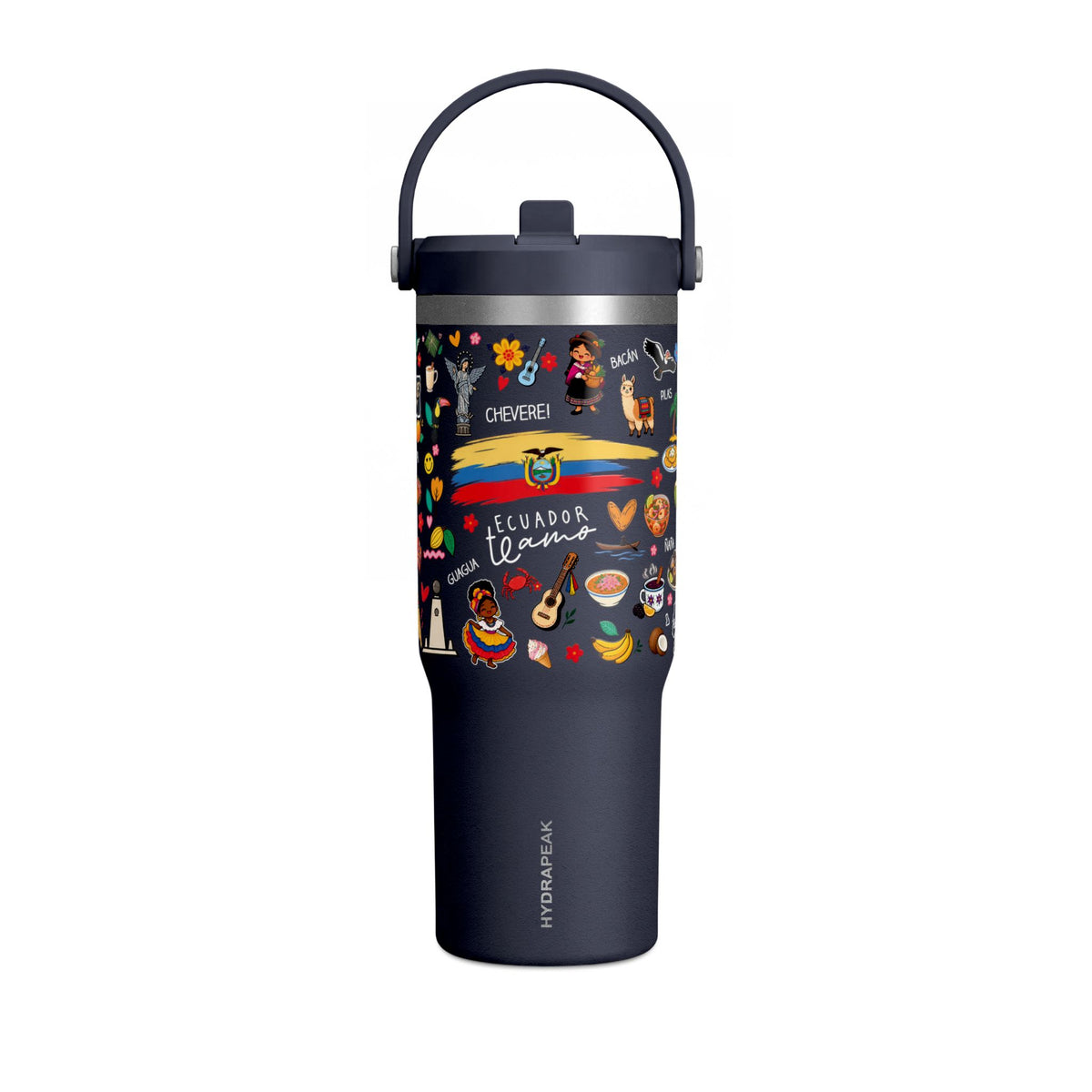 Ecuador Travel Adventure Tumbler – 32oz Insulated Stainless Steel Cup