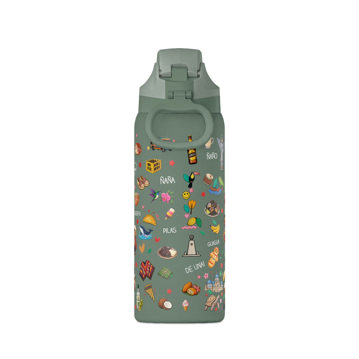 Ecuador Te Amo Water Bottle – 32oz Insulated Water Bottle