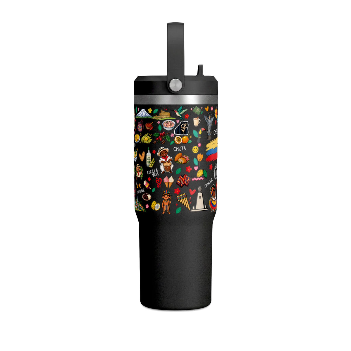 Ecuador Travel Adventure Tumbler – 32oz Insulated Stainless Steel Cup