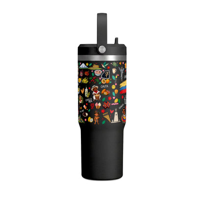 Ecuador Travel Adventure Tumbler – 32oz Insulated Stainless Steel Cup
