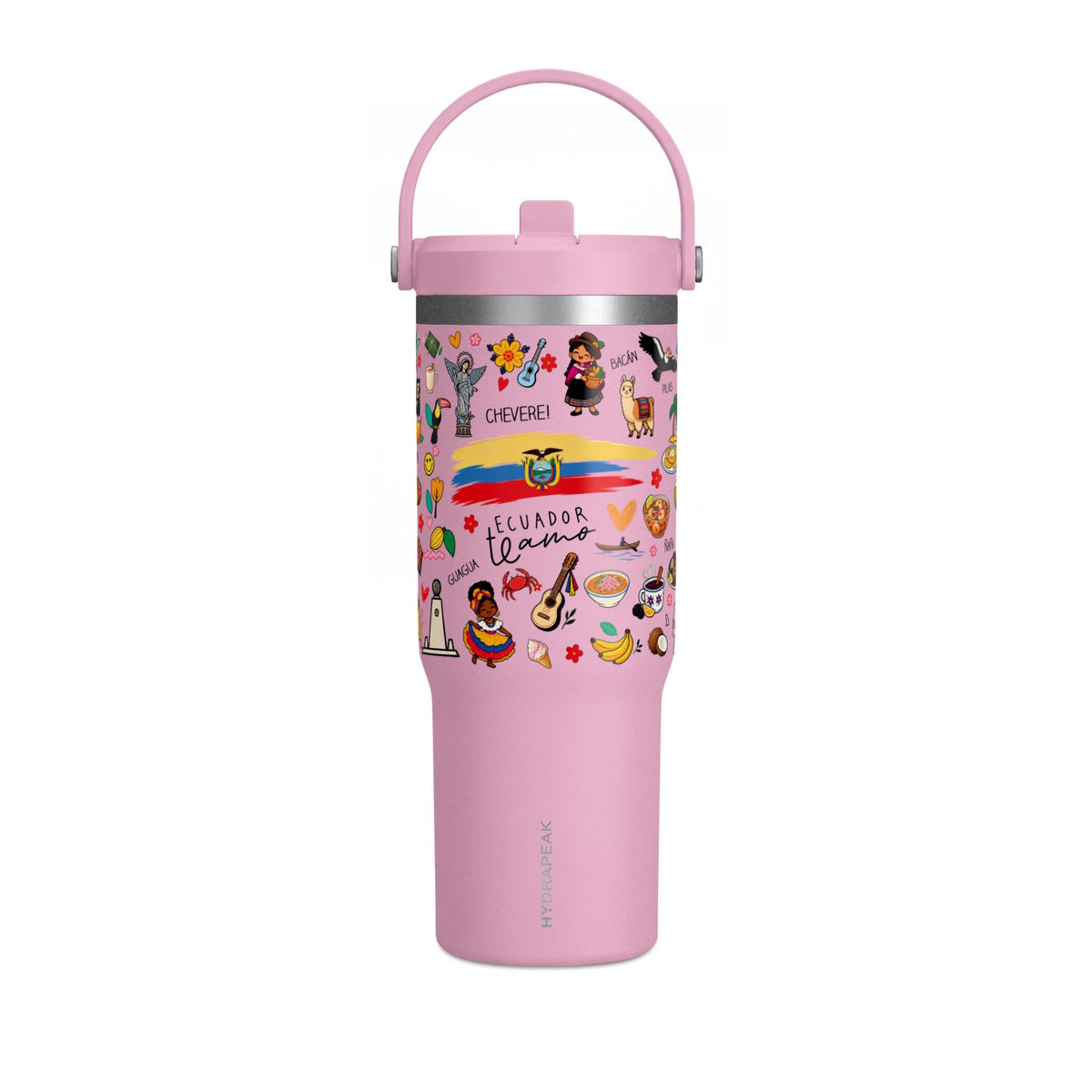 Ecuador Travel Adventure Tumbler – 32oz Insulated Stainless Steel Cup