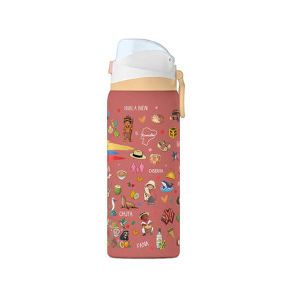 Ecuador Te Amo Water Bottle – 32oz Insulated Water Bottle