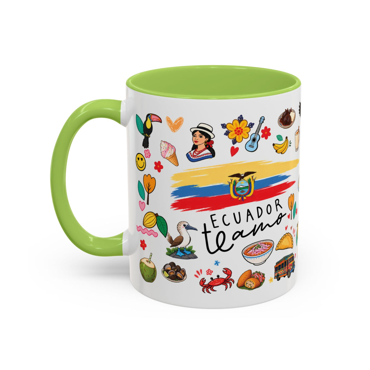 Ecuador Te Amo Mug – Ecuadorian Pride Coffee Cup | Gift for Ecuadorians Abroad