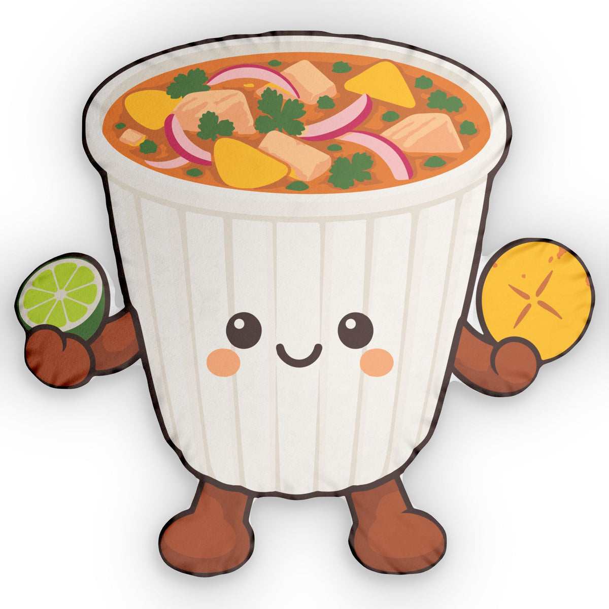 Ecuadorian Encebollado Pillow – Cute Kawaii Food Cushion | A Little Taste of Home