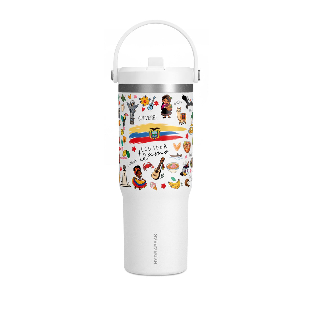 Ecuador Travel Adventure Tumbler – 32oz Insulated Stainless Steel Cup