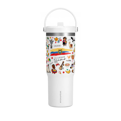 Ecuador Travel Adventure Tumbler – 32oz Insulated Stainless Steel Cup