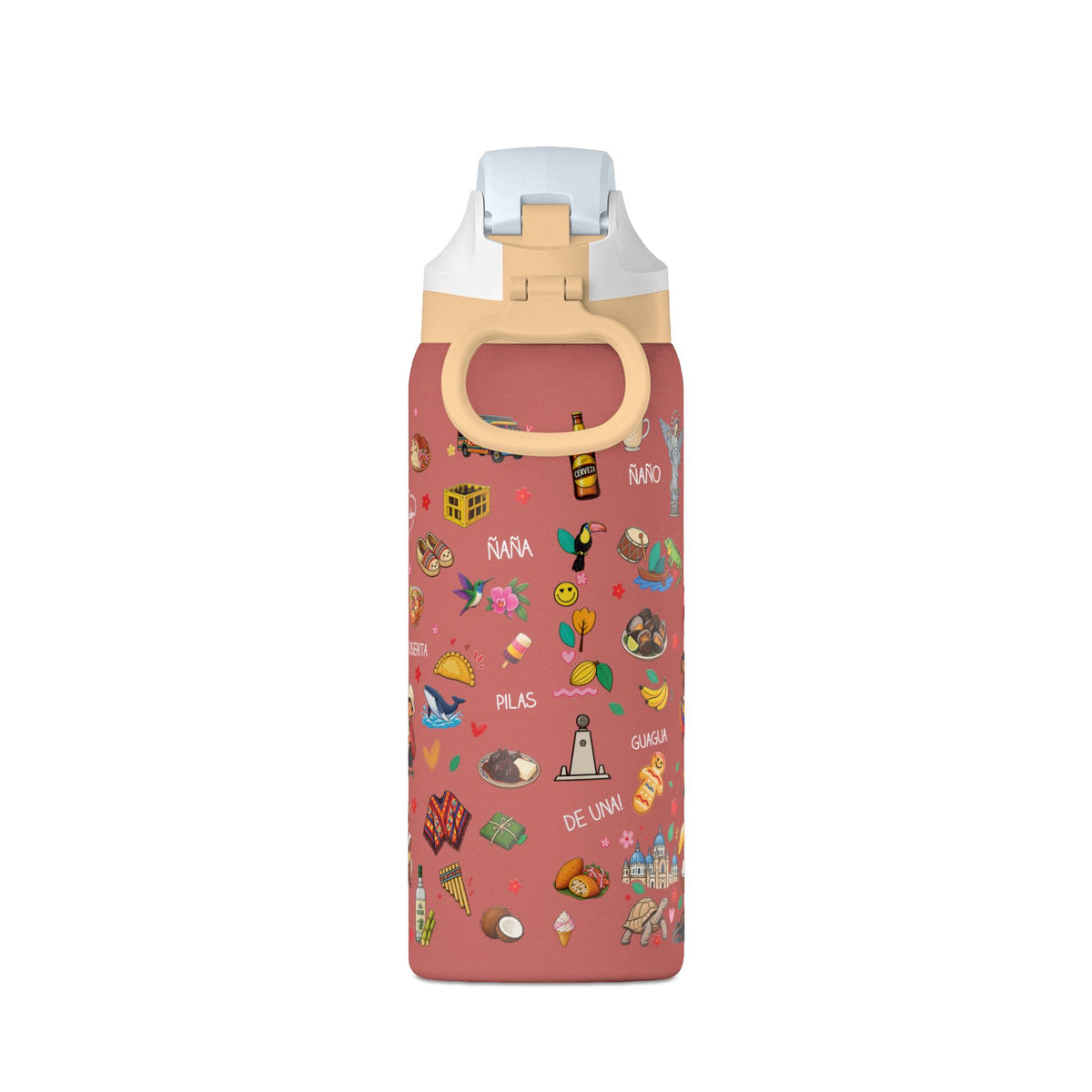 Ecuador Te Amo Water Bottle – 32oz Insulated Water Bottle