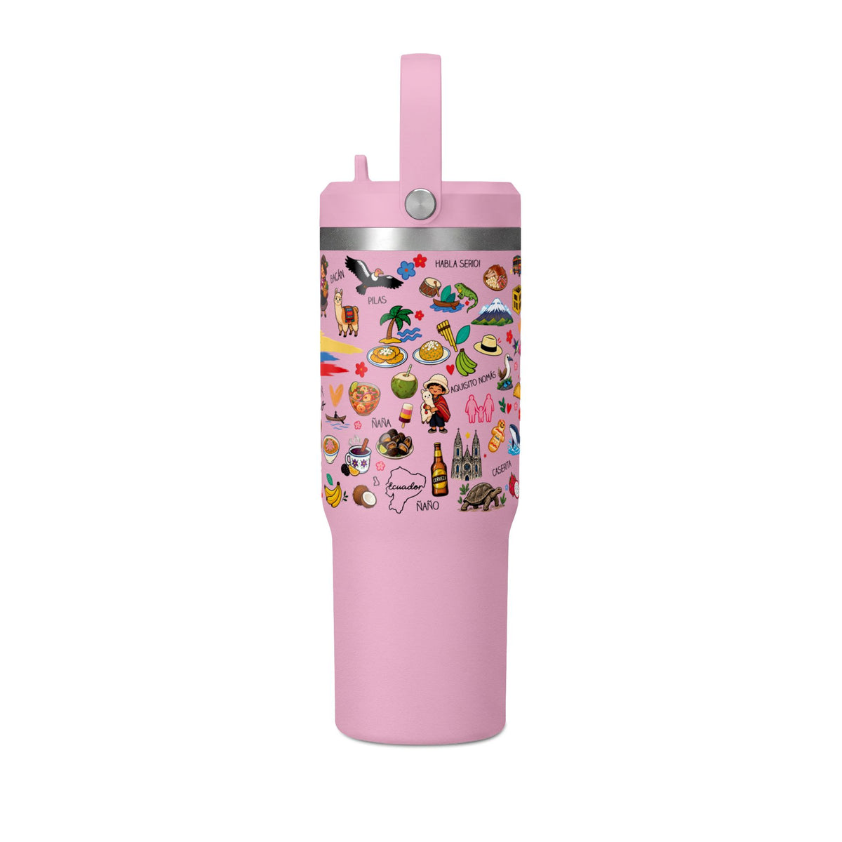 Ecuador Travel Adventure Tumbler – 32oz Insulated Stainless Steel Cup