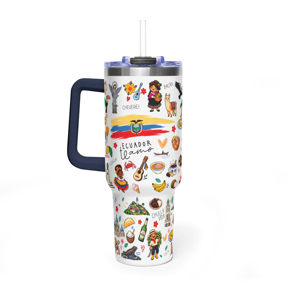 Ecuador Te Amo Tumbler, 40oz Vacuum Thermal