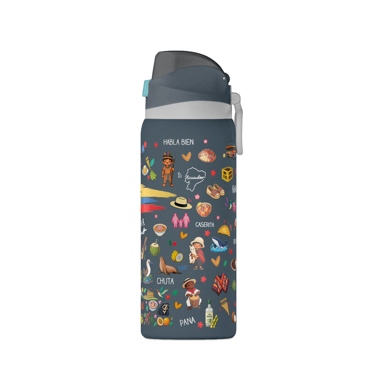 Ecuador Te Amo Water Bottle – 32oz Insulated Water Bottle