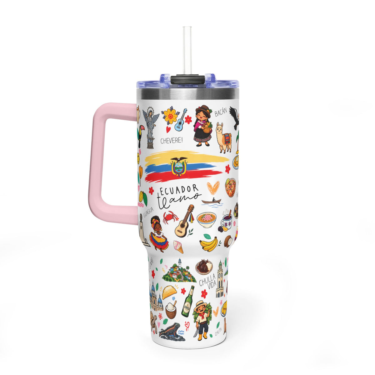 Ecuador Te Amo Tumbler, 40oz Vacuum Thermal