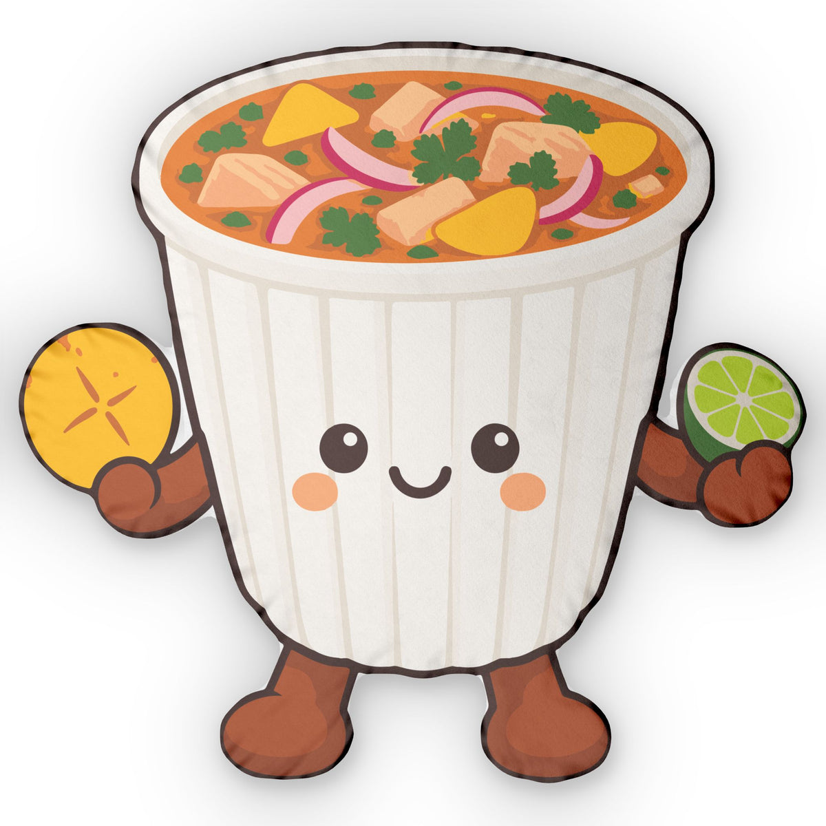 Ecuadorian Encebollado Pillow – Cute Kawaii Food Cushion | A Little Taste of Home