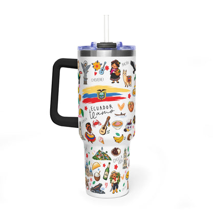 Ecuador Te Amo Tumbler, 40oz Vacuum Thermal