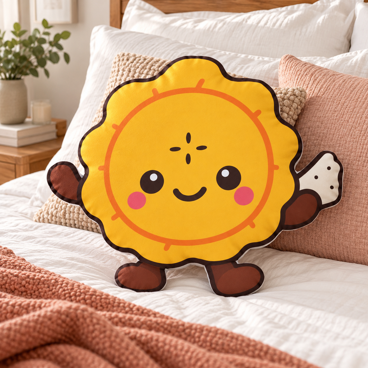 Ecuadorian Patacón Pillow – Cute Kawaii Fried Plantain Cushion