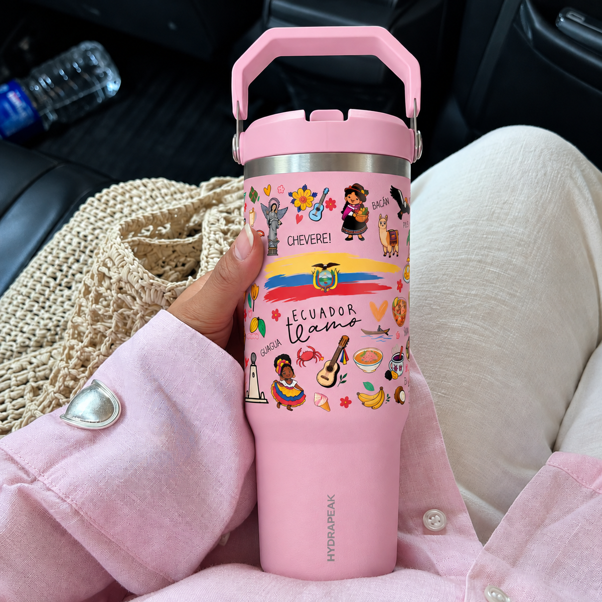 Ecuador Travel Adventure Tumbler – 32oz Insulated Stainless Steel Cup