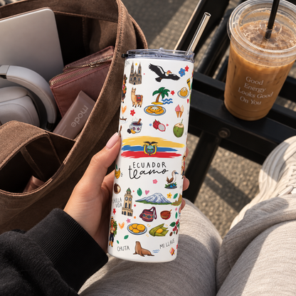 Ecuador Te Amo – 20 oz Insulated Tumbler with Straw