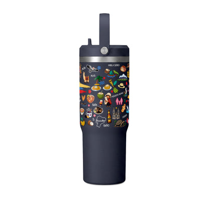 Ecuador Travel Adventure Tumbler – 32oz Insulated Stainless Steel Cup