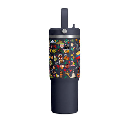 Ecuador Travel Adventure Tumbler – 32oz Insulated Stainless Steel Cup