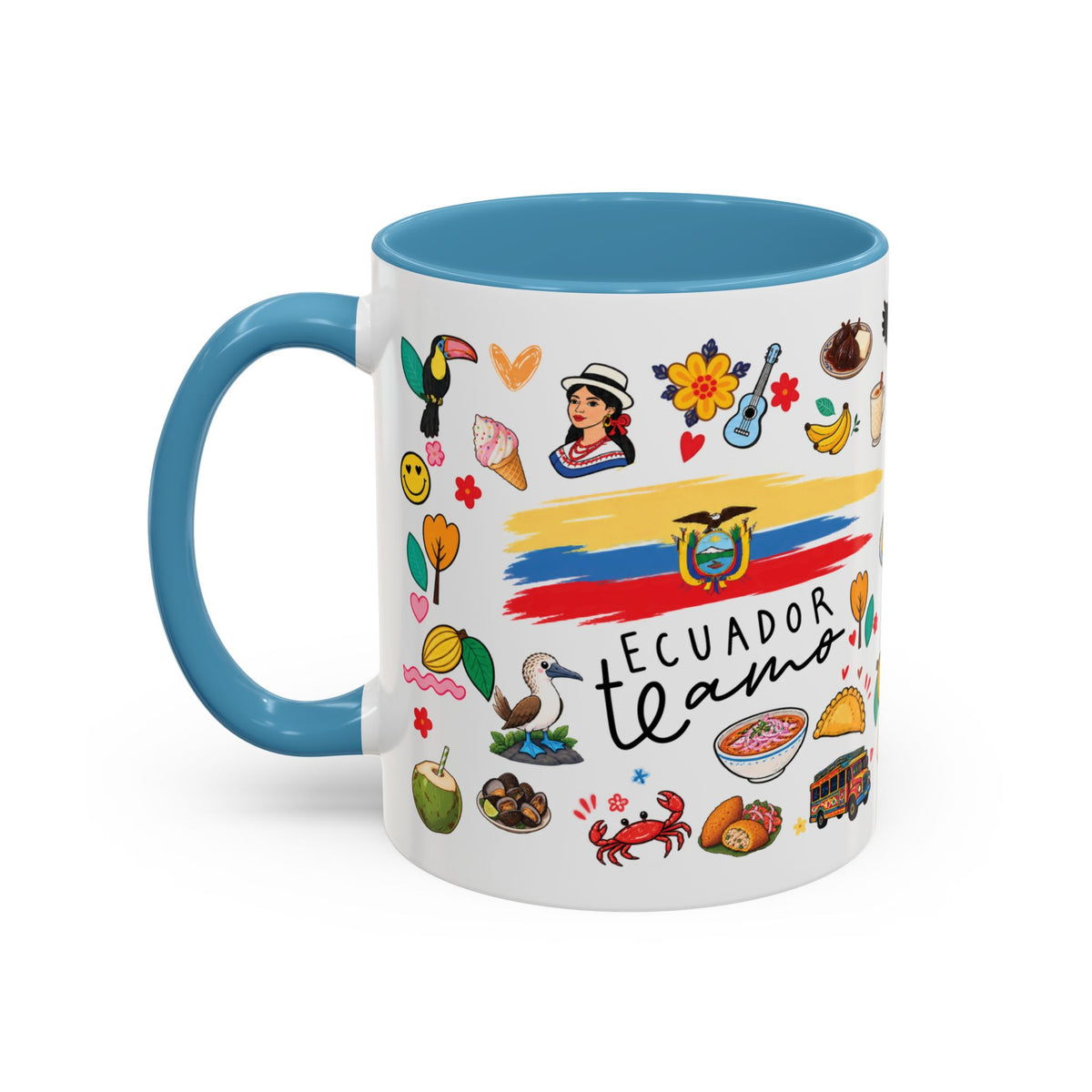 Ecuador Te Amo Mug – Ecuadorian Pride Coffee Cup | Gift for Ecuadorians Abroad