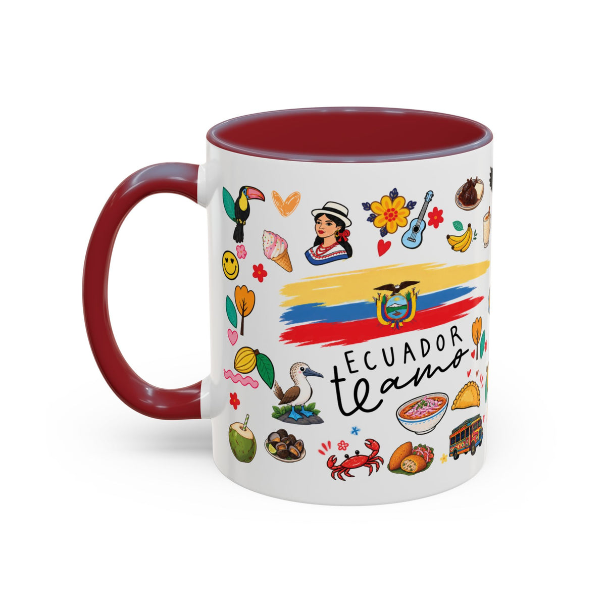 Ecuador Te Amo Mug – Ecuadorian Pride Coffee Cup | Gift for Ecuadorians Abroad