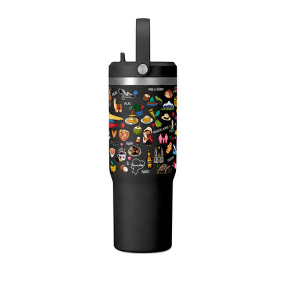 Ecuador Travel Adventure Tumbler – 32oz Insulated Stainless Steel Cup