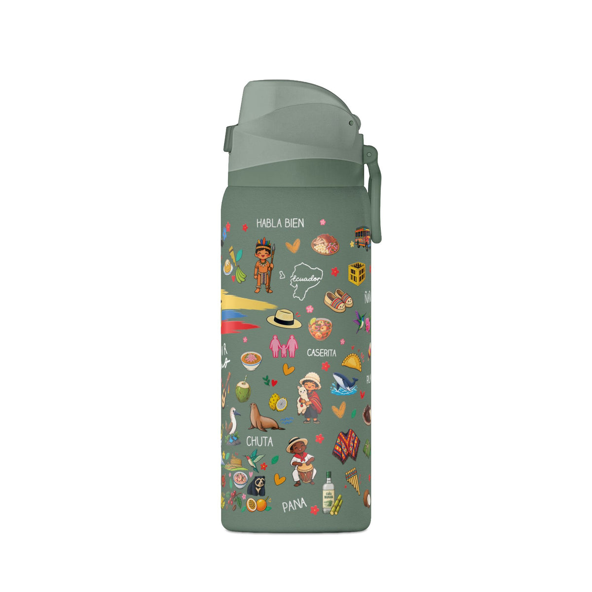 Ecuador Te Amo Water Bottle – 32oz Insulated Water Bottle
