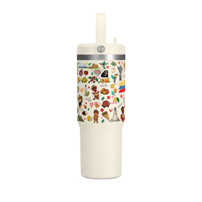 Ecuador Travel Adventure Tumbler – 32oz Insulated Stainless Steel Cup