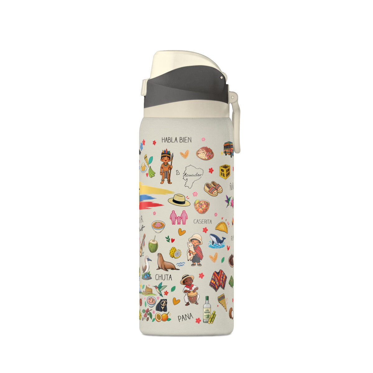 Ecuador Te Amo Water Bottle – 32oz Insulated Water Bottle