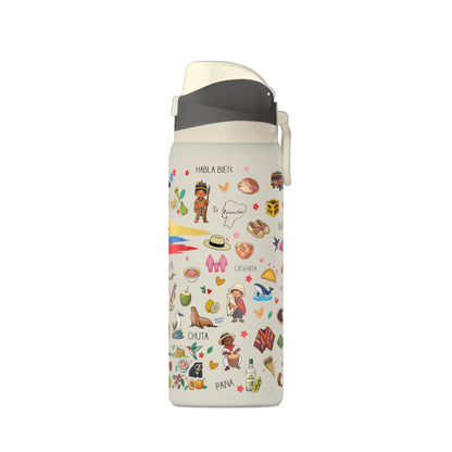 Ecuador Te Amo Water Bottle – 32oz Insulated Water Bottle