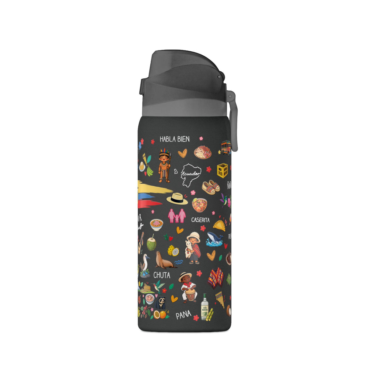 Ecuador Te Amo Water Bottle – 32oz Insulated Water Bottle